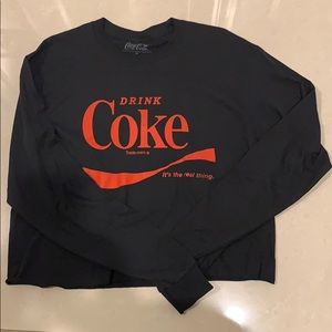 Coke Long Sleeve Crop Top